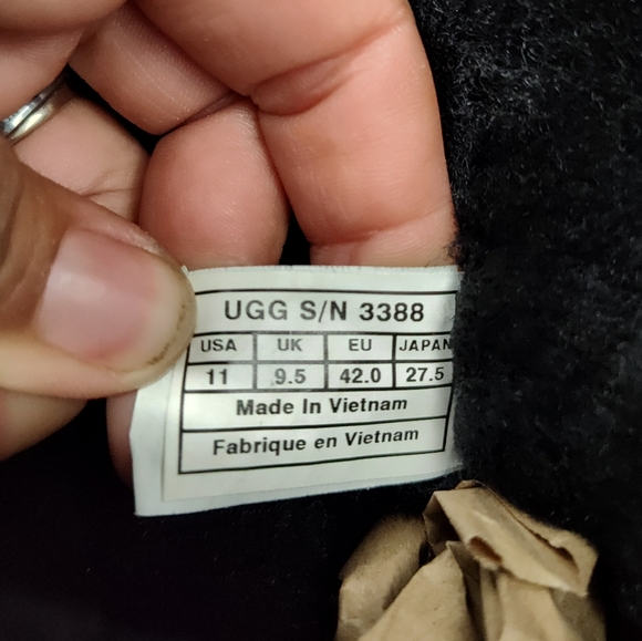 UGG Tall Black Boots Womans Size 11 - Picture 5 of 7